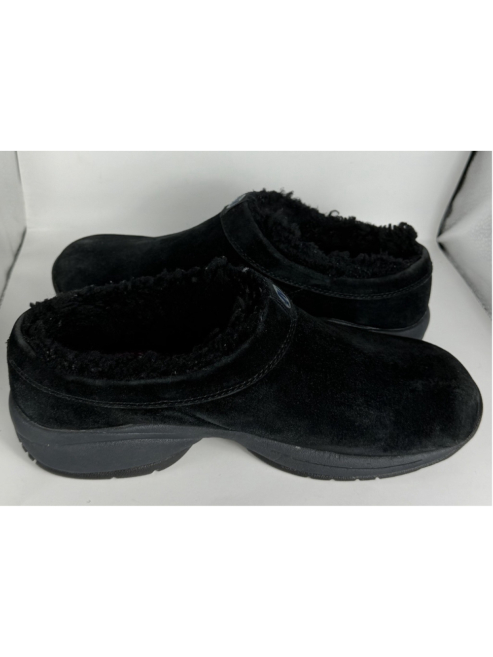 Merrell Women's Black Primo Chill Suede Clog Faux Fur Lined Rubber Sole US 7 - Picture 5 of 7